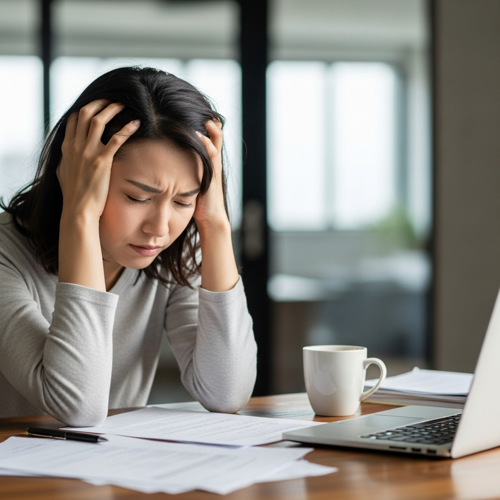 悩むセラピスト